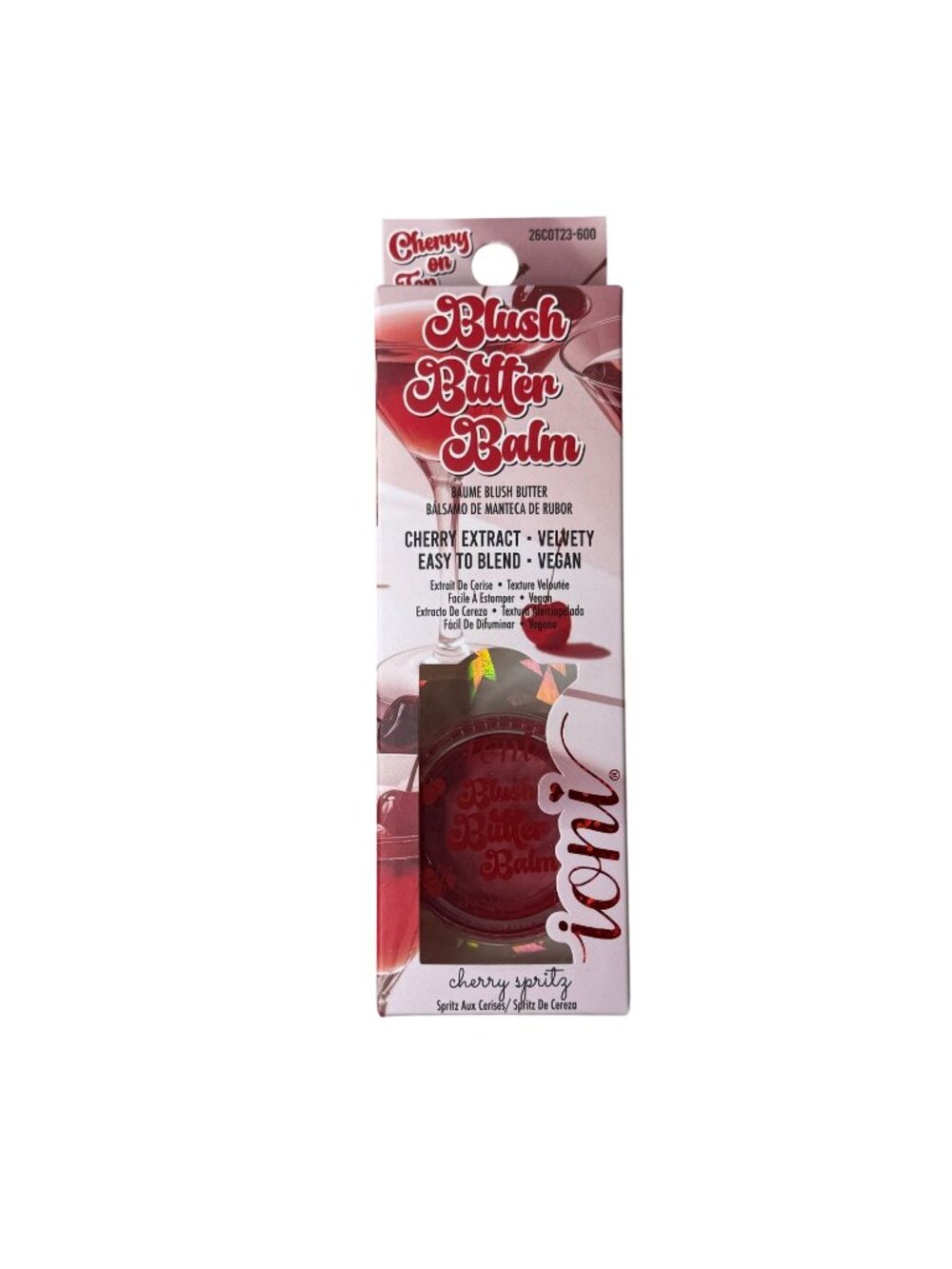 Ioni Cherry On Top Blush Butter Balm Ripe Cherry Spritz Vegan Cream Blush